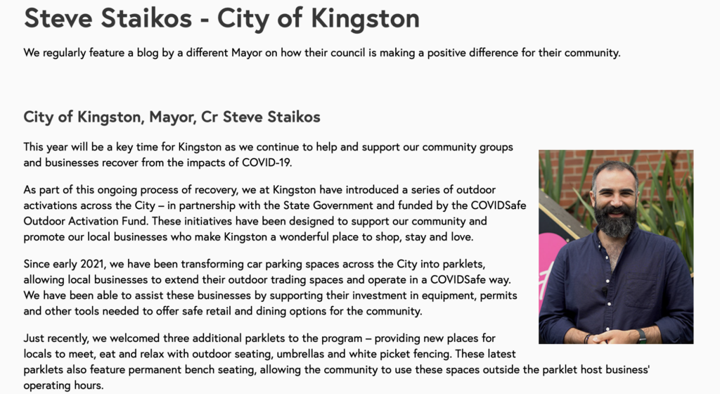 Steve Staikos' profile on the Council''s site
